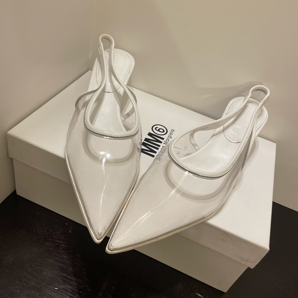 MM6 Maison Margiela Kitten PVC Heels